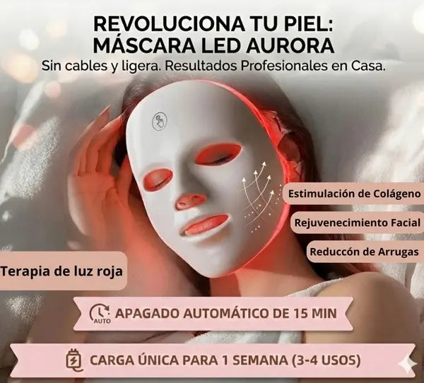 Máscara LED Profesional 7 Colores