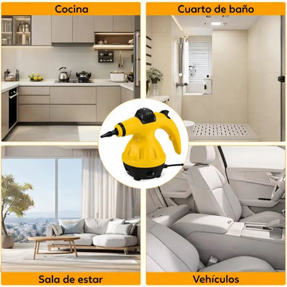 Limpiador a Vapor Multiuso + 9 Accesorios Gratis