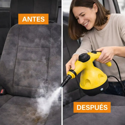 Limpiador a Vapor Multiuso + 9 Accesorios Gratis